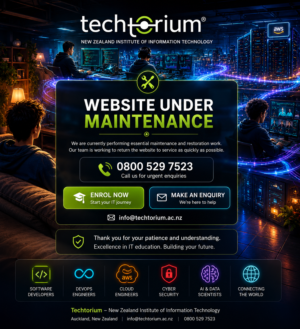 Techtorium Maintenance
